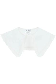 Ganni | Ganni frilled cotton collar商品图片,8.1折