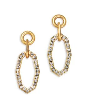 Bloomingdale's | Diamond Geometric Doorknocker Drop Earrings in 14K Yellow Gold, 0.5 ct. t.w.,商家Bloomingdale's,价格¥23944