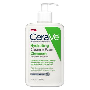 CeraVe | Hydrating Cream-to-Foam Face Cleanser商品图片,满三免一, 满$35享8.5折, 独家减免邮费, 满折, 满免