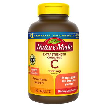 商品Extra Strength Vitamin C Chewable 1000 mg Tablets,商家Walgreens,价格¥132图片