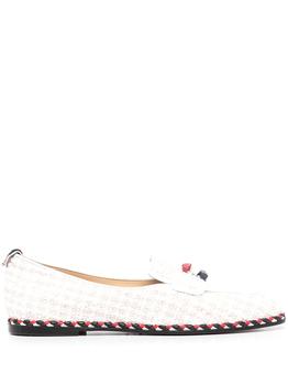 Thom Browne | THOM BROWNE WOMEN BOW SOFT LOAFER W CORD TRIMMED LEATHER SOLE IN SOFT PATENT LEATHER商品图片,3折×额外9.5折, 额外九五折