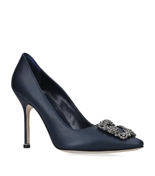 Manolo Blahnik直邮, Manolo Blahnik | Leather Hangisi Pumps 105商品图片 