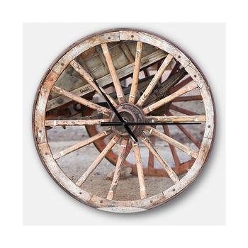 商品Design Art | Designart Oversized Farmhouse Round Metal Wall Clock,商家Macy's,价格¥1260图片