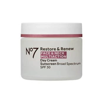 No7 | Restore & Renew Multi Action Face & Neck Day Cream SPF 30,商家No7,价格¥290