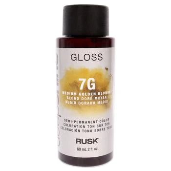 Rusk | Deepshine Gloss Demi-Permanent Color - 7G Medium Golden Blonde by Rusk for Unisex - 2 oz Hair Color,商家Premium Outlets,价格¥124