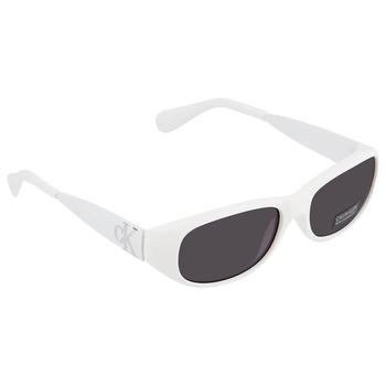 Calvin Klein | Grey Oval Unisex Sunglasses CK21516S 104 55商品图片,1.9折