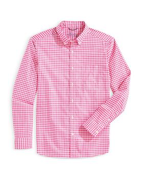Vineyard Vines价格, Vineyard Vines | Gingham On-The-Go brrr° Classic Fit Shirt商品图片 6折