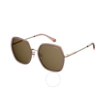 Polaroid | Polarized Bronze Geometric Ladies Sunglasses PLD 6153/G/S 035J/SP 58 2.9折, 满$200减$10, 满减