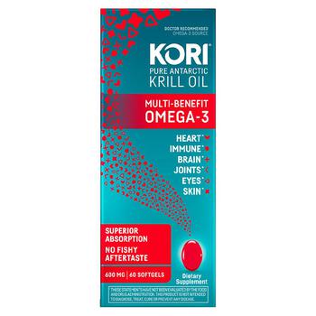 商品Kori | Pure Antarctic Krill Oil 600 mg,商家Walgreens,价格¥161图片