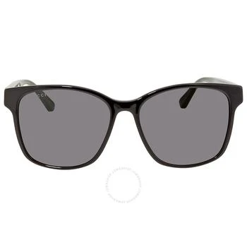 Gucci Grey Rectangular Unisex Sunglasses GG0417SK 001 56