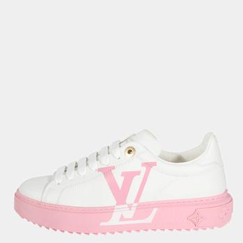 lv鞋, [二手商品] Louis Vuitton | Louis Vuitton White/Pink Time Out Sneaker EU 37商品图片 