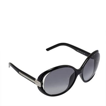 推荐Fendi Black / Grey FS5153 Oversized Round Sunglasses商品