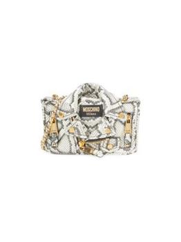 推荐Snakeskin-Embossed Leather Shoulder Bag商品