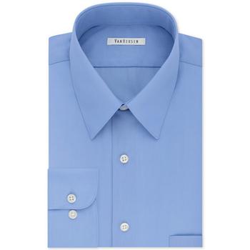 Van Heusen好不好, Van Heusen | Men's Big & Tall Classic/Regular Fit Wrinkle Free Poplin Solid Dress Shirt商品图片 6折