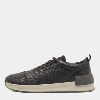 推荐Bottega Veneta Black Intrecciato Leather Lace Up Sneakers Size 43商品