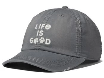 Life is Good | Tie-Dye Life Is Good Paw Print Sunwashed Chill™ Cap 