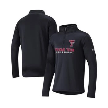 推荐Big Boys Black Texas Tech Red Raiders Fleece Quarter-Zip Jacket商品