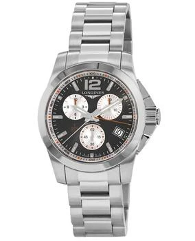 Longines | Longines Conquest Quartz Chronograph Roland Garros Grey Dial Steel Men's Watch L3.700.4.79.6 8.2折