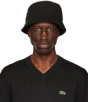 Lacoste | Black Patch Bucket Hat 5.1折, 独家减免邮费