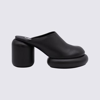 推荐JIL SANDER BLACK LEATHER MULES商品