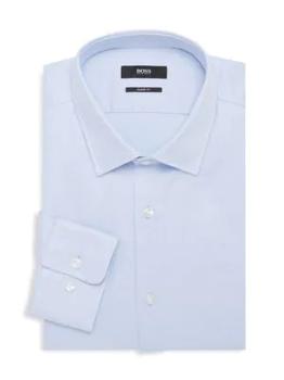 Hugo Boss | Sharp-Fit Long-Sleeve Dress Shirt商品图片,5.4折