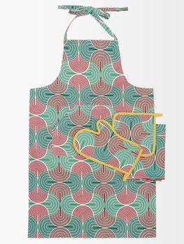 商品LA DOUBLE J | Slinky Verde-print apron, mitt and cloth set,商家MATCHES,价格¥1773图片