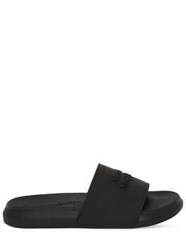 Alexander McQueen | 10mm Logo Slide Sandals商品图片,