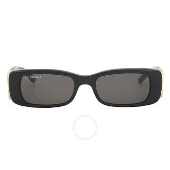 Balenciaga | Grey Rectangular Ladies Sunglasses BB0096S 001 51,商家Jomashop,价格¥1702