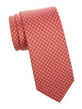 Salvatore Ferragamo | Patterned Silk Tie商品图片,6.3折, 独家减免邮费