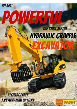 巴黎世家老爹鞋多少钱, Big Daddy | Big Daddy Die Cast 15 Log Grabbing Excavator商品图片 8.7折
