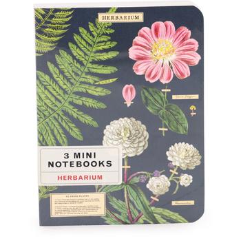商品Herbarium print mini notebooks set of 3图片
