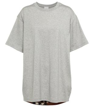 推荐Check-panel cotton-blend T-shirt商品