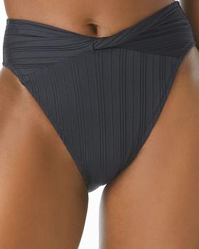 Vince Camuto | Ribbed High Leg Twist Bikini Bottom商品图片,独家减免邮费