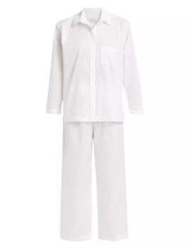 Pour Les Femmes | Egyptian Cotton Long-Sleeve Pajamas,商家Saks Fifth Avenue,价格¥1841