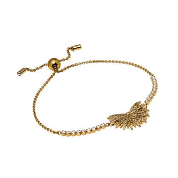 推荐Swarovski Symbolic Gold Tone Plated And Crystal Charm Bracelet 5535827商品