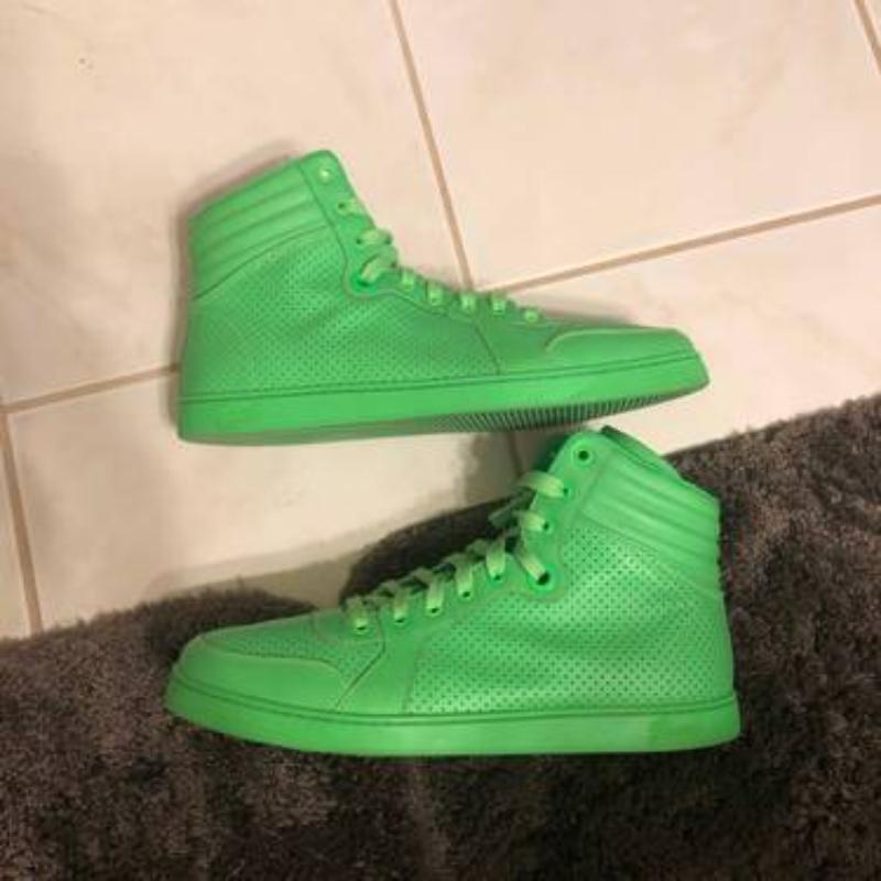 古驰高帮鞋, Gucci | GUCCI 男士标志性高帮“蓝色水晶铆钉”鞋 337450-KLW10-4320商品图片 独家减免邮费