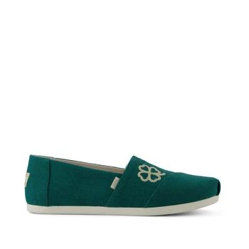 TOMS Shoes | Alpargata Classic Embroidered Green Heritage Canvas,商家Premium Outlets,价格¥235