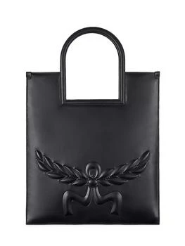 MCM | Aren Medium Embossed Leather Tote Bag 