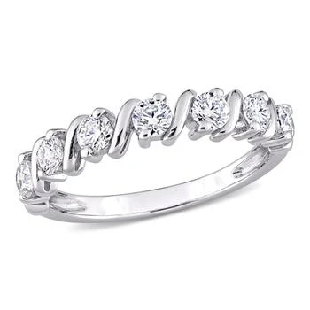 Mimi & Max | Mimi & Max 3/4ct DEW Created Moissanite Band in Sterling Silver,商家Premium Outlets,价格¥574
