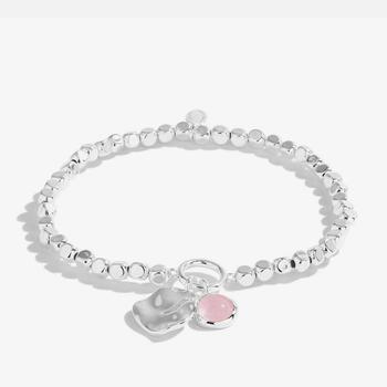 商品Joma Jewellery Spirit Stones Rose Crystal Silver-Tone Bracelet图片