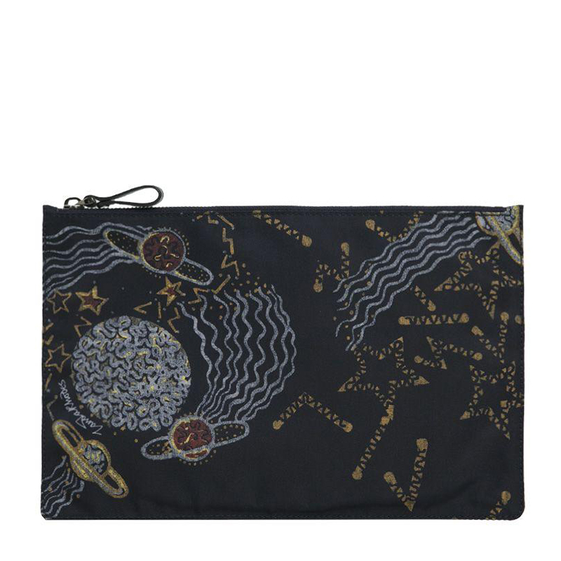 加拿大valentino包, Valentino | VALENTINO  男士蓝色印花拉链手拿包 PY2P0483-CHB-M30商品图片 独家减免邮费