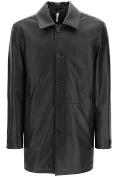 商品Sunflower | 'Shop Coat' Leather Jacket,商家Wanan Luxury,价格¥5097图片