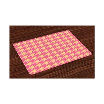 Ambesonne | Houndstooth Place Mats, Set of 4,商家Macy's,价格¥307