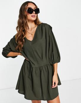 推荐Mango smock dress in grey商品