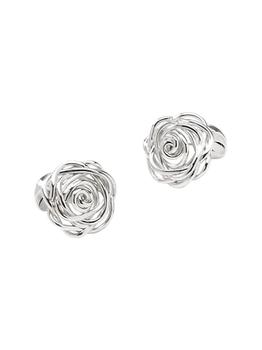 推荐Rhodium Plated Rose Cufflinks商品