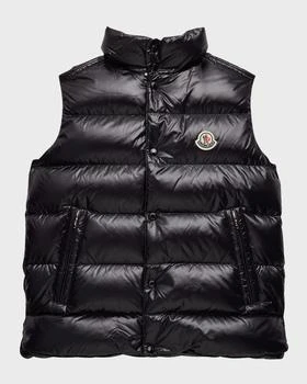 Moncler | Kid's Tib Logo Quilted Vest, Size 8-14,商家Neiman Marcus,价格¥4815