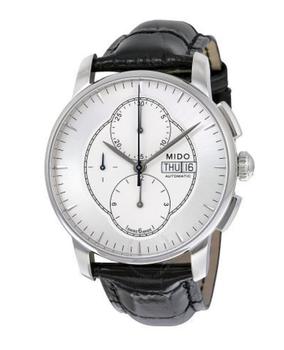 推荐Mido Baroncelli Silver Dial Leather Strap Men's Watch M86074174商品