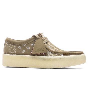 推荐Clarks Wallabee Cup - Dark Olive Print商品