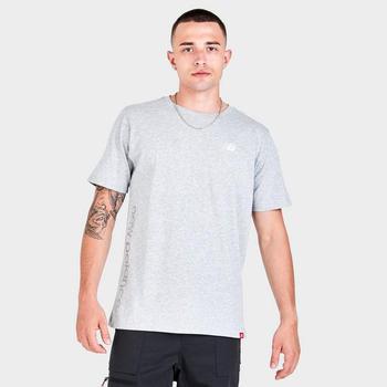 女士休闲essentials短袖, New Balance | Men's New Balance Essentials Metallic Logo Short-Sleeve T-Shirt商品图片 