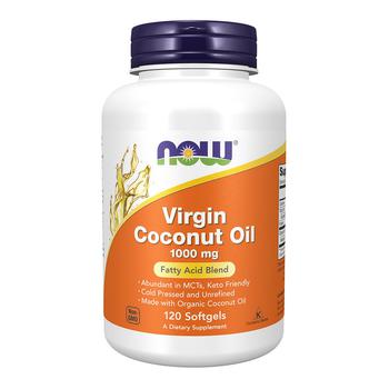 商品NOW Foods Virgin Coconut Oil 1000 mg Softgels, 120 Ea图片